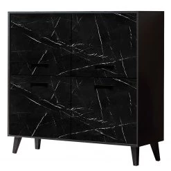 Jack & Alice Buffet Fintel I - Imitation marbre noir / Noir