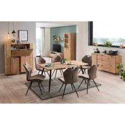 Ars Natura Vitrine Dorchester - Imitation chêne artisan -Meubles de salle à manger Soldes Magasin 1000309599 211118 06575300033 MOOD DETAILS P000000001000309599 mood