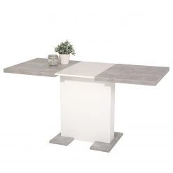Loftscape Table Franzie - (Extensible) - Imitation béton / Blanc -Meubles de salle à manger Soldes Magasin 1000309911 211117 17015300045 DETAILS P000000001000309911