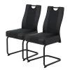 Loftscape Chaise cantilever Carbonia - Noir - Lot de 2