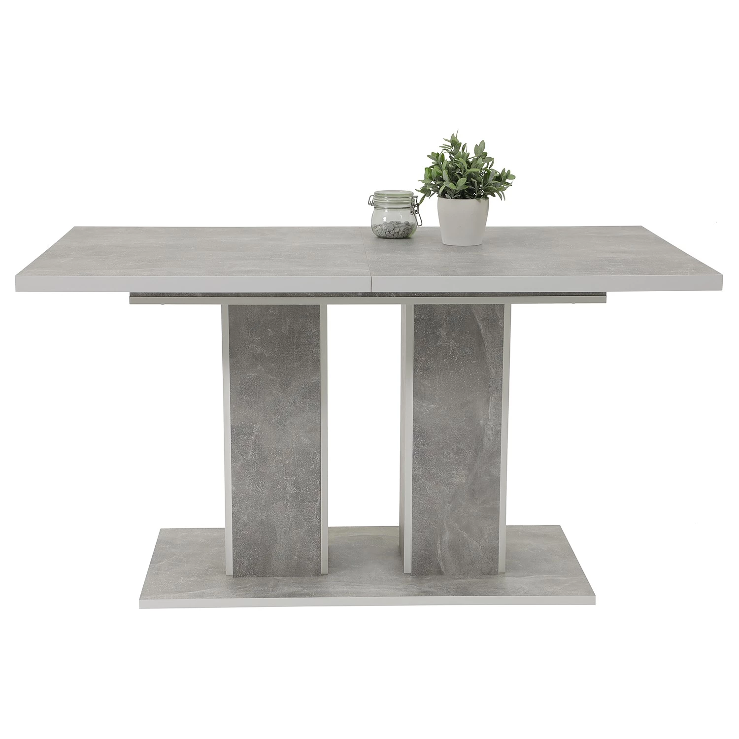 Loftscape Table Granby - (Extensible) Imitation béton / Anthracite 4 Loftscape Table Granby - (Extensible) Imitation béton / Anthracite – Image 4