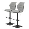 Loftscape Tabourets de bar Bushwick (lot de 2) - Gris clair