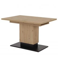 Loftscape Table Gasim - (Extensible) Imitation chêne artisan / Noir
