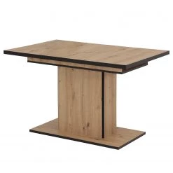 Loftscape Table Aton II - (Extensible) Imitation chêne artisan / Noir