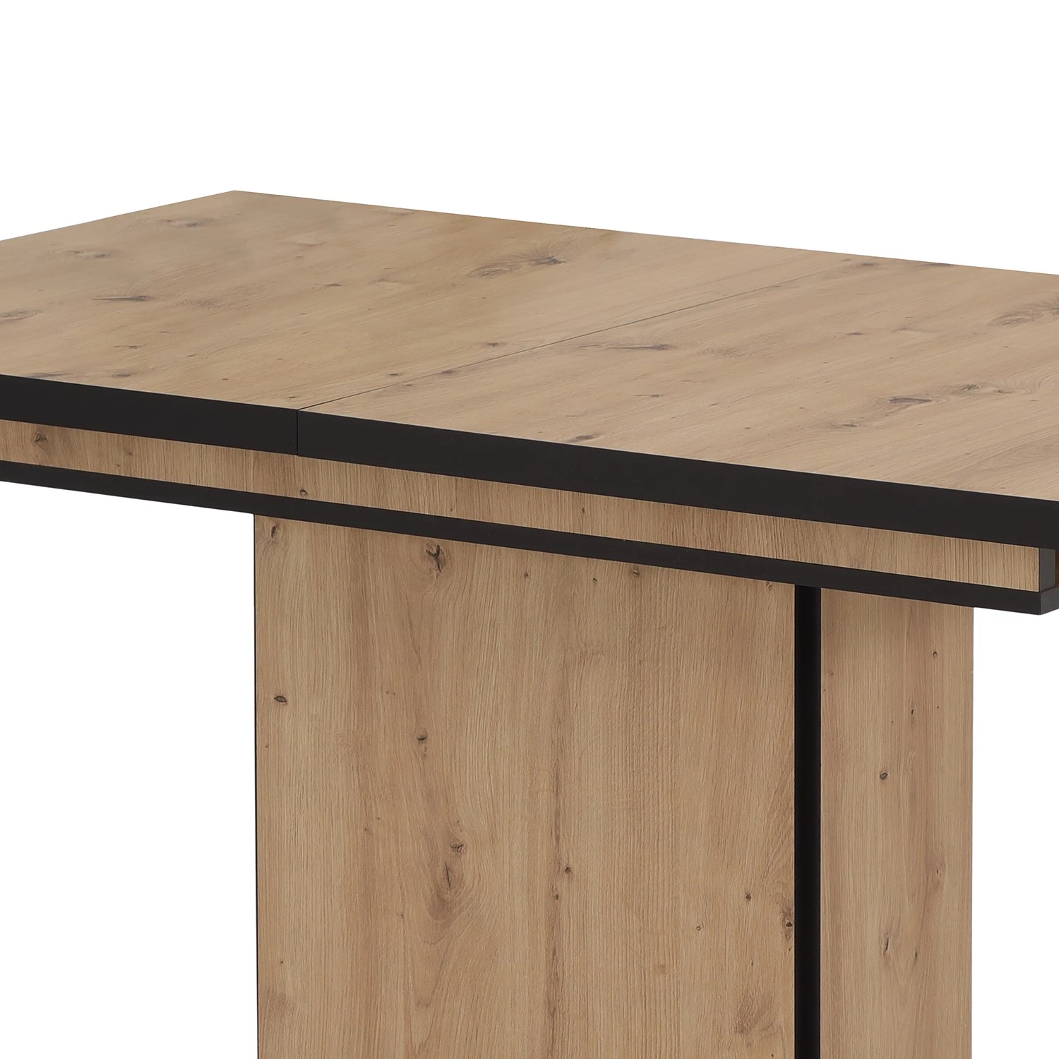 Loftscape Table Aton II - (Extensible) Imitation chêne artisan / Noir 6 Loftscape Table Aton II - (Extensible) Imitation chêne artisan / Noir – Image 6