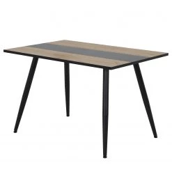Loftscape Table Gander - Imitation chêne artisan / Noir