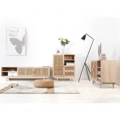 Norrwood Buffet Pini II - Cannage / Placage en bois véritable - Naturel / Paulownia 9 Norrwood Buffet Pini II - Cannage / Placage en bois véritable - Naturel / Paulownia -Meubles de salle à manger Soldes Magasin 1000310551 211125 11183700165 MOOD DETAILS P000000001000310551 mood