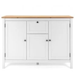 Ridgevalley Buffet Bombita III - Blanc / Imitation chêne artisan -Meubles de salle à manger Soldes Magasin 1000310613 211118 060556000110 DETAILS P000000001000310613