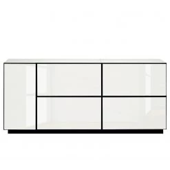 Now! by hülsta Buffet now to go colour IV - Blanc pur brillant / Blanc neige -Meubles de salle à manger Soldes Magasin 1000311275 211201 14485900359 DETAILS P000000001000311275