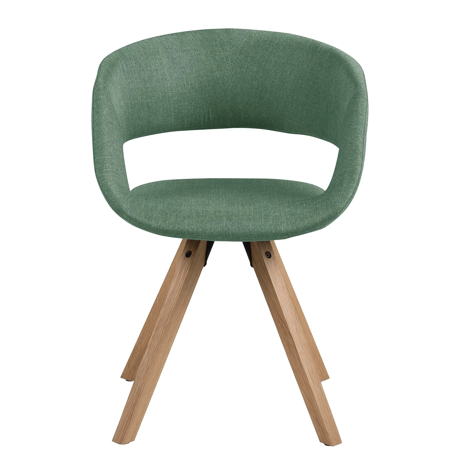 Mørteens Chaise à accoudoirs Buggio - Tissu / Hévéa massif - Tissu Cors: Gris menthe - Lot de 2 4 Mørteens Chaise à accoudoirs Buggio - Tissu / Hévéa massif - Tissu Cors: Gris menthe - Lot de 2 – Image 4