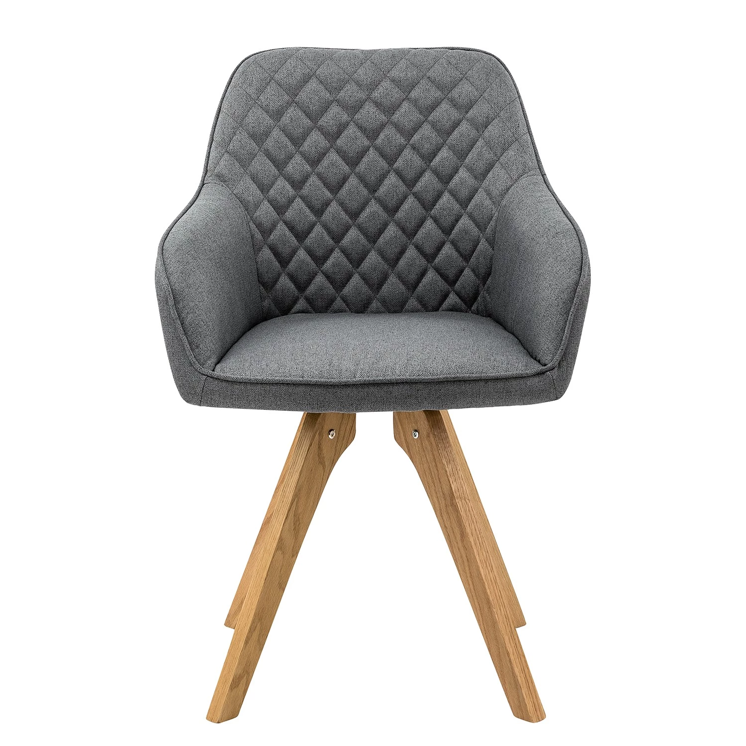 Loftscape Chaises à accoudoirs Nagoya (lot de 2) - Gris 4 Loftscape Chaises à accoudoirs Nagoya (lot de 2) - Gris – Image 4