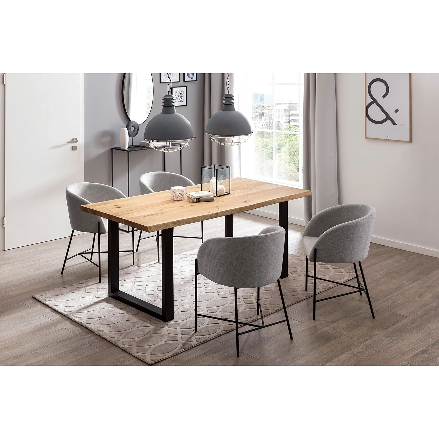 Loftscape Chaise à accoudoirs Pretoria - Gris lumineux 2 Loftscape Chaise à accoudoirs Pretoria - Gris lumineux – Image 2