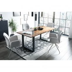 Loftscape Chaise à accoudoirs Cervantes - Gris clair -Meubles de salle à manger Soldes Magasin 1000312503 211207 12103900586 MOOD DETAILS P000000001000312503 mood