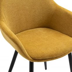 Loftscape Chaises à accoudoirs Mineros (lot de 2) - Jaune moutarde -Meubles de salle à manger Soldes Magasin 1000312522 211207 12104500761 DETAILS P000000001000312522
