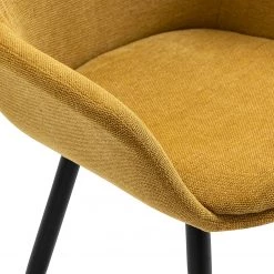 Loftscape Chaises à accoudoirs Mineros (lot de 2) - Jaune moutarde -Meubles de salle à manger Soldes Magasin 1000312522 211207 12104500772 DETAILS P000000001000312522