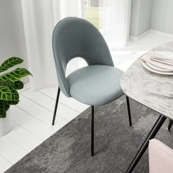 Mørteens Chaise capitonnée Ikley - Tissu / Métal - Noir - Gris menthe - Lot de 2 16 Mørteens Chaise capitonnée Ikley - Tissu / Métal - Noir - Gris menthe - Lot de 2 -Meubles de salle à manger Soldes Magasin 1000312593 211210 092458000114 MOOD DETAILS P000000001000312593 mood