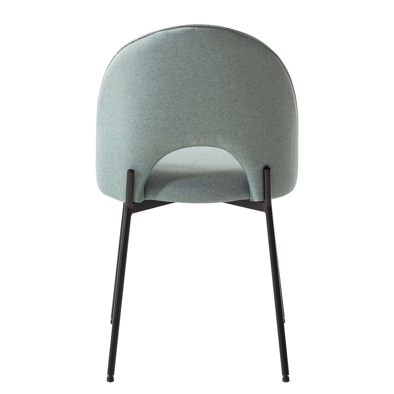 Mørteens Chaise capitonnée Ikley - Tissu / Métal - Noir - Gris menthe - Lot de 2 8 Mørteens Chaise capitonnée Ikley - Tissu / Métal - Noir - Gris menthe - Lot de 2 – Image 8