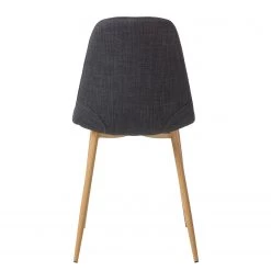 Mørteens Chaise capitonnée Iskmo II - Anthracite - Lot de 4 -Meubles de salle à manger Soldes Magasin 1000312594 211210 09245800139 DETAILS P000000001000312594