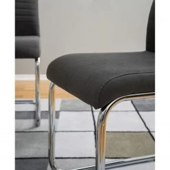 Mooved Chaise cantilever Claras - Gris - Lot de 4 -Meubles de salle à manger Soldes Magasin 1000313229 211209 14223100090 DETAILS P000000001000313229