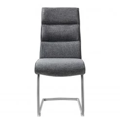 Fredriks Chaise cantilever Abenra - Tissu structuré / Acier - Acier inoxydable - Gris - Lot de 4 -Meubles de salle à manger Soldes Magasin 1000313233 211209 14223300133 DETAILS P000000001000313233
