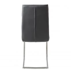 Fredriks Chaise cantilever Abenra - Tissu structuré / Acier - Acier inoxydable - Gris - Lot de 4 -Meubles de salle à manger Soldes Magasin 1000313233 211209 14223300137 DETAILS P000000001000313233