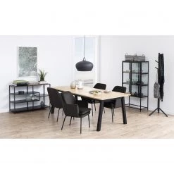 Red Living Vitrine Coogee - Noir / Imitation chêne brun noir - Hauteur : 150 cm 16 Red Living Vitrine Coogee - Noir / Imitation chêne brun noir - Hauteur : 150 cm -Meubles de salle à manger Soldes Magasin 1000315209 211214 11594300219 MOOD DETAILS P000000001000315209 mood