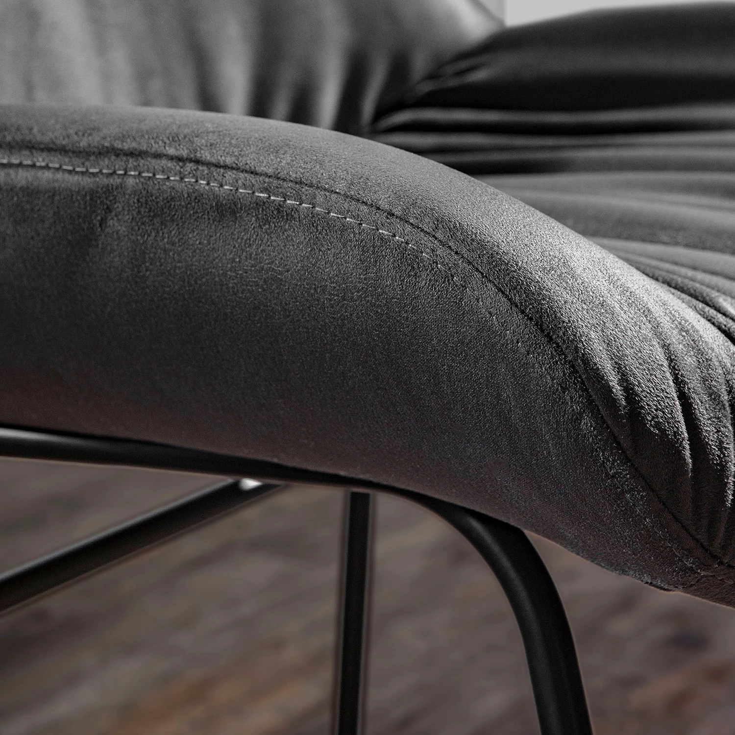 Loftscape Chaises capitonnées Vancouver (lot de 2) - Gris 7 Loftscape Chaises capitonnées Vancouver (lot de 2) - Gris – Image 7