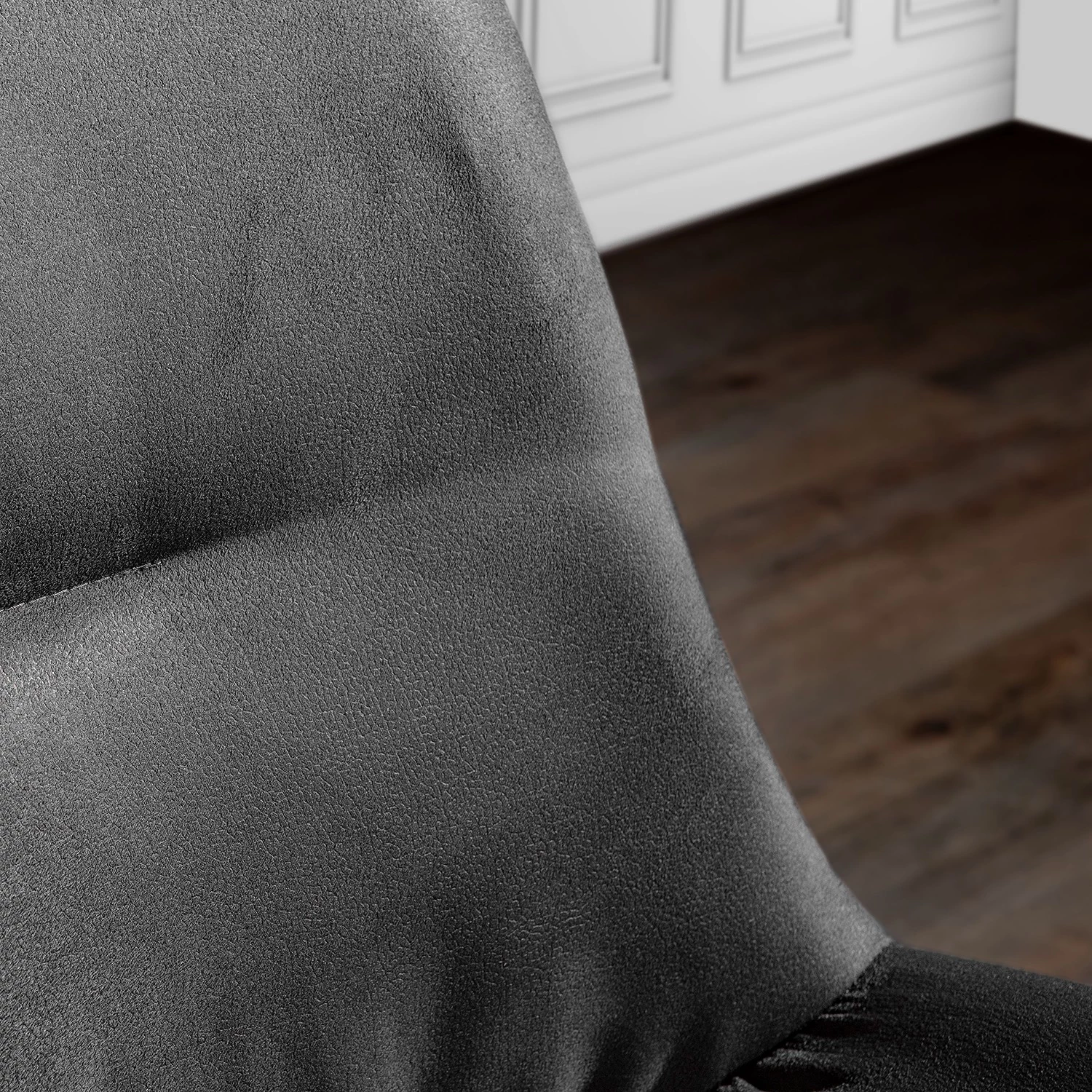 Loftscape Chaises capitonnées Vancouver (lot de 2) - Gris 8 Loftscape Chaises capitonnées Vancouver (lot de 2) - Gris – Image 8