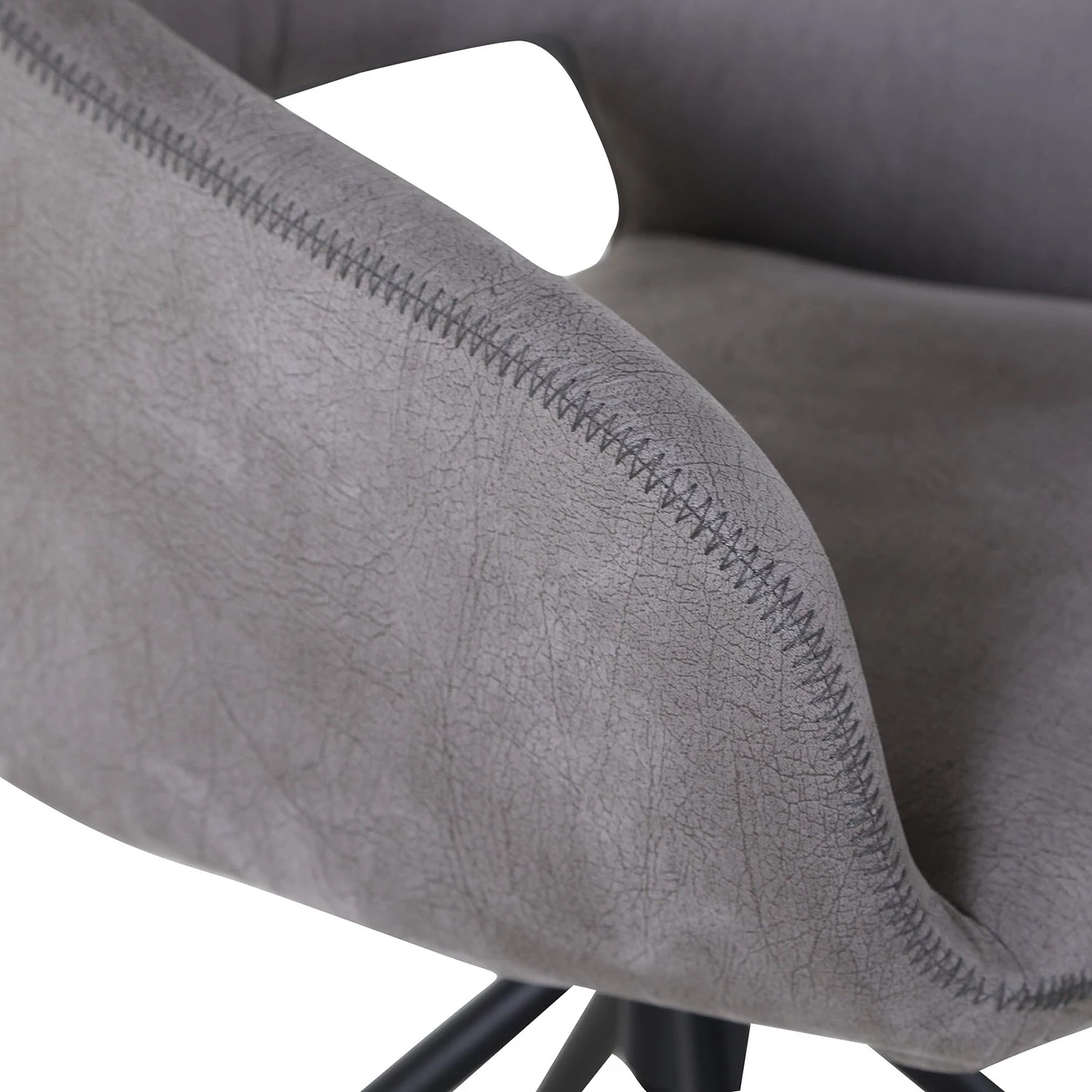 Loftscape Chaise à accoudoirs Seymor - Gris 4 Loftscape Chaise à accoudoirs Seymor - Gris – Image 4