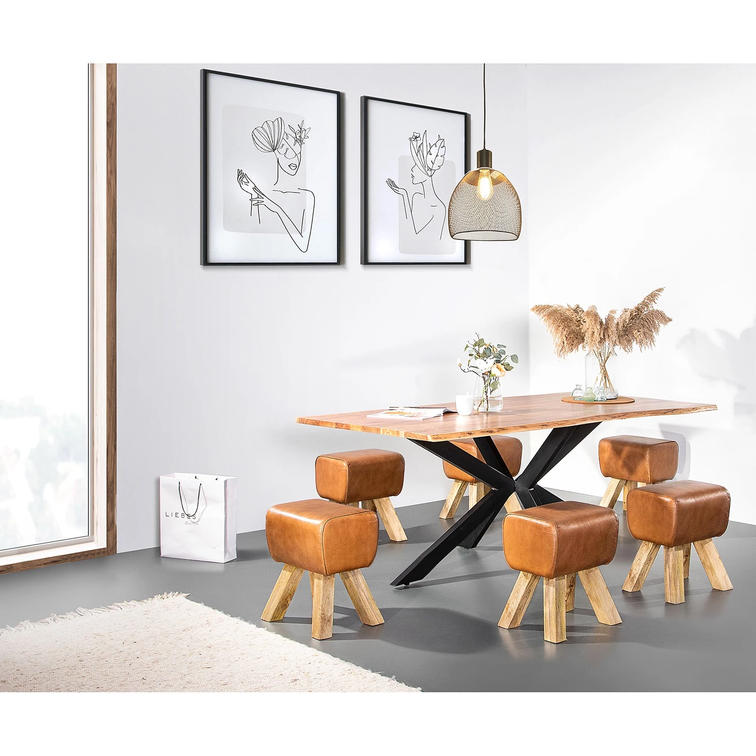 Red Living Table Paladine - 180 x 90 cm 2 Red Living Table Paladine - 180 x 90 cm – Image 2