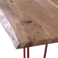 Red Living Table Penola - Acacia massif / Fer - Acacia / Marron -Meubles de salle à manger Soldes Magasin 1000315301 211214 16251200181 DETAILS P000000001000315301