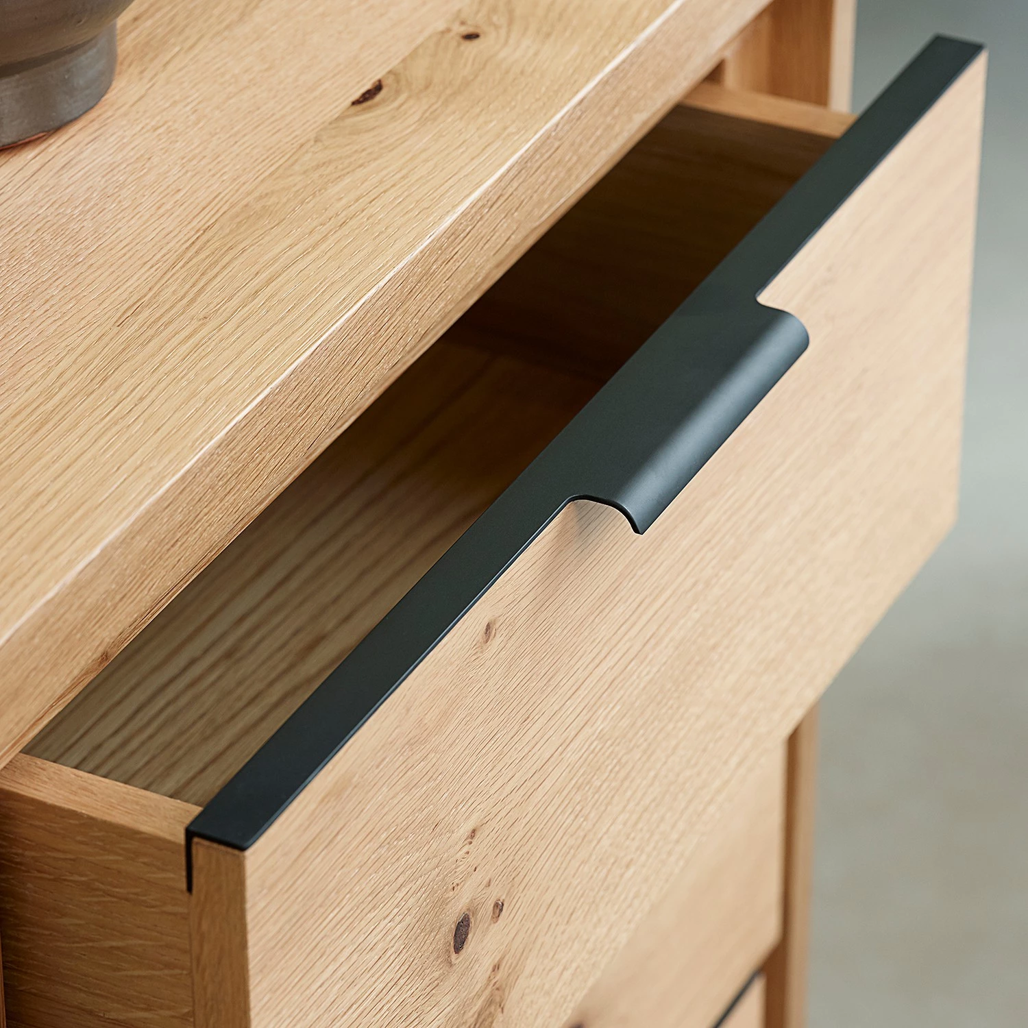 Loftscape Enfilade Limoges - Placage en bois véritable / Métal -Chêne / Noir 9 Loftscape Enfilade Limoges - Placage en bois véritable / Métal -Chêne / Noir – Image 9