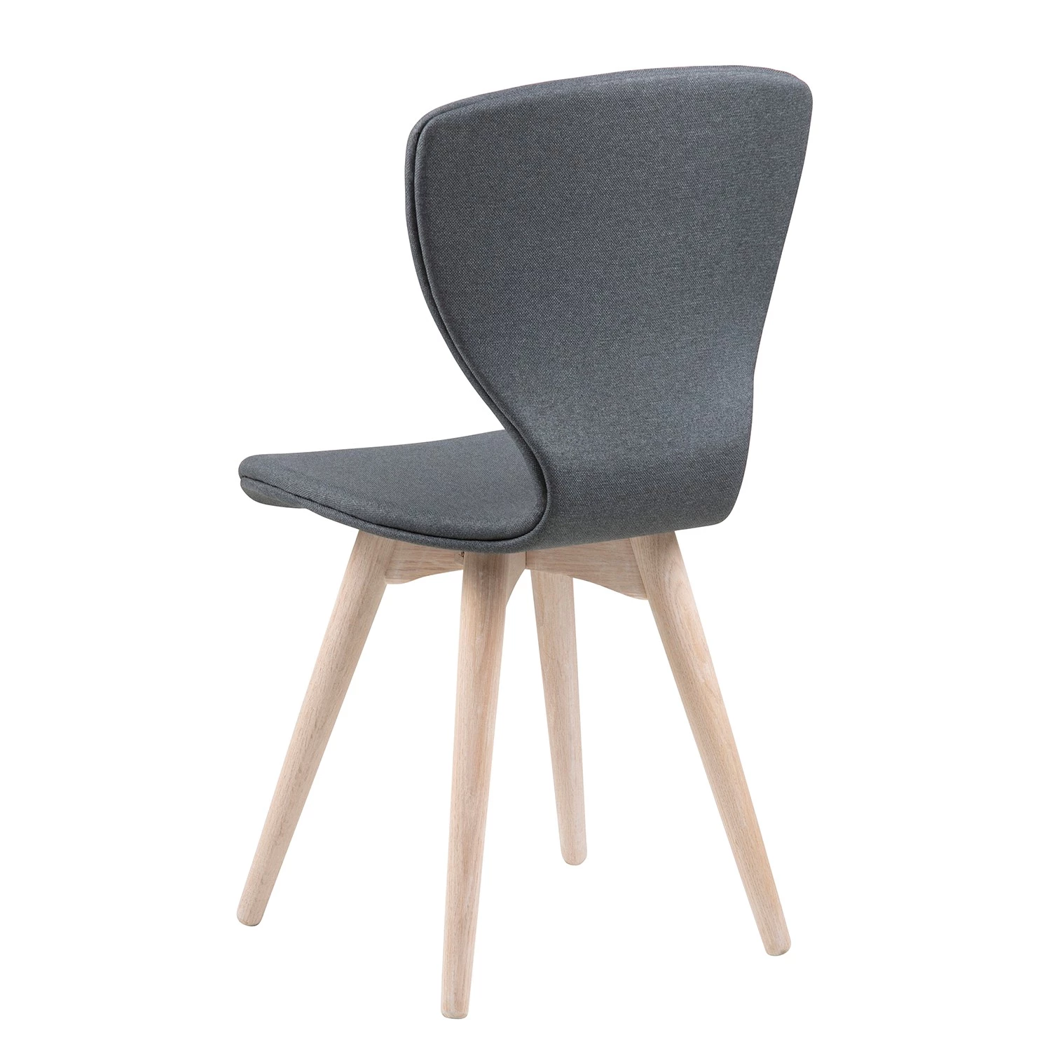 Loftscape Chaises capitonnées Monreale (lot de 2) - Tissu / Chêne massif - Gris / Chêne 6 Loftscape Chaises capitonnées Monreale (lot de 2) - Tissu / Chêne massif - Gris / Chêne – Image 6