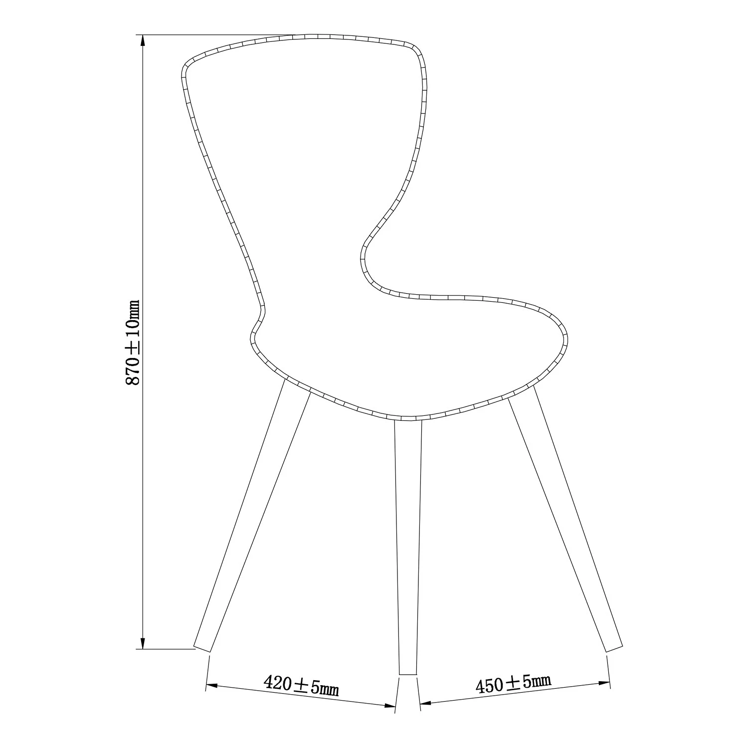 Loftscape Chaises capitonnées Monreale (lot de 2) - Tissu / Chêne massif - Gris / Chêne 8 Loftscape Chaises capitonnées Monreale (lot de 2) - Tissu / Chêne massif - Gris / Chêne – Image 8