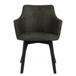 Loftscape Chaises à accoudoirs Kampen I (lot de 2) - Vert olive foncé -Meubles de salle à manger Soldes Magasin 1000319597 220128 1257090030 DETAILS P000000001000319597