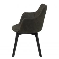 Loftscape Chaises à accoudoirs Kampen I (lot de 2) - Vert olive foncé -Meubles de salle à manger Soldes Magasin 1000319597 220128 1257090040 DETAILS P000000001000319597