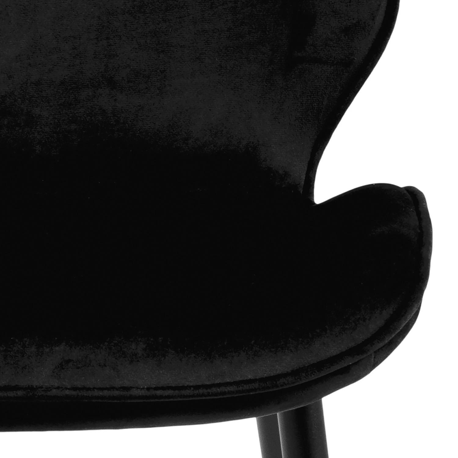 Loftscape Chaises capitonnées Kerang II (lot de 2) - Velours / Fer - Noir 10 Loftscape Chaises capitonnées Kerang II (lot de 2) - Velours / Fer - Noir – Image 10