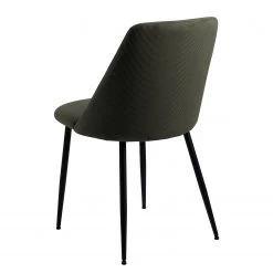 Loftscape Chaises capitonnées Ferland (lot de 4) - Velours côtelé / Fer - Vert olive foncé / Noir 13 Loftscape Chaises capitonnées Ferland (lot de 4) - Velours côtelé / Fer - Vert olive foncé / Noir -Meubles de salle à manger Soldes Magasin 1000319622 220128 1257200050 DETAILS P000000001000319622