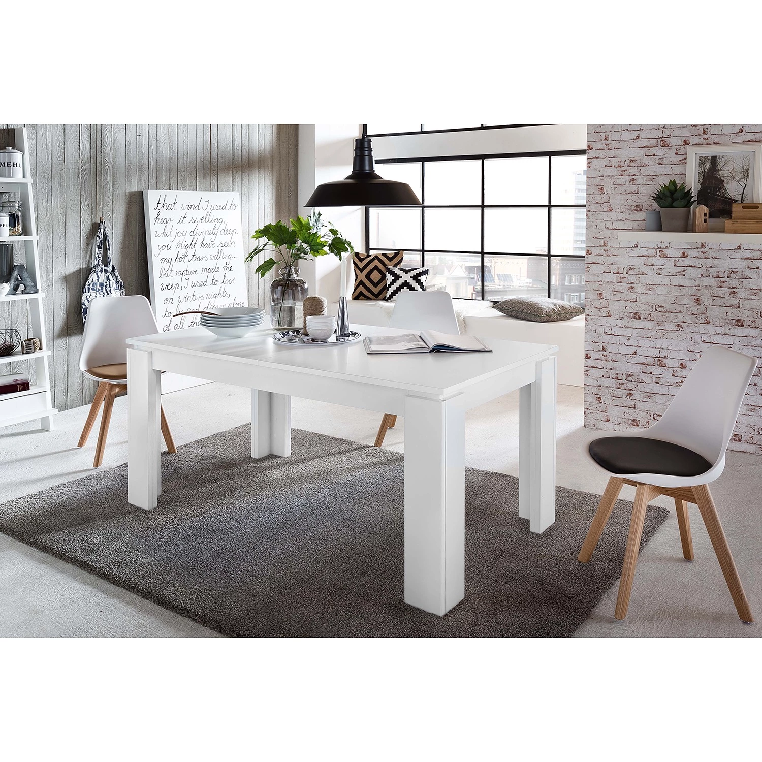 Trendteam Table Universal - (Extensible) - Blanc 3 Trendteam Table Universal - (Extensible) - Blanc – Image 3