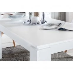 Trendteam Table Universal - (Extensible) - Blanc 13 Trendteam Table Universal - (Extensible) - Blanc -Meubles de salle à manger Soldes Magasin 1000325252 220118 14280100073 MOOD DETAILS P000000001000325252 mood