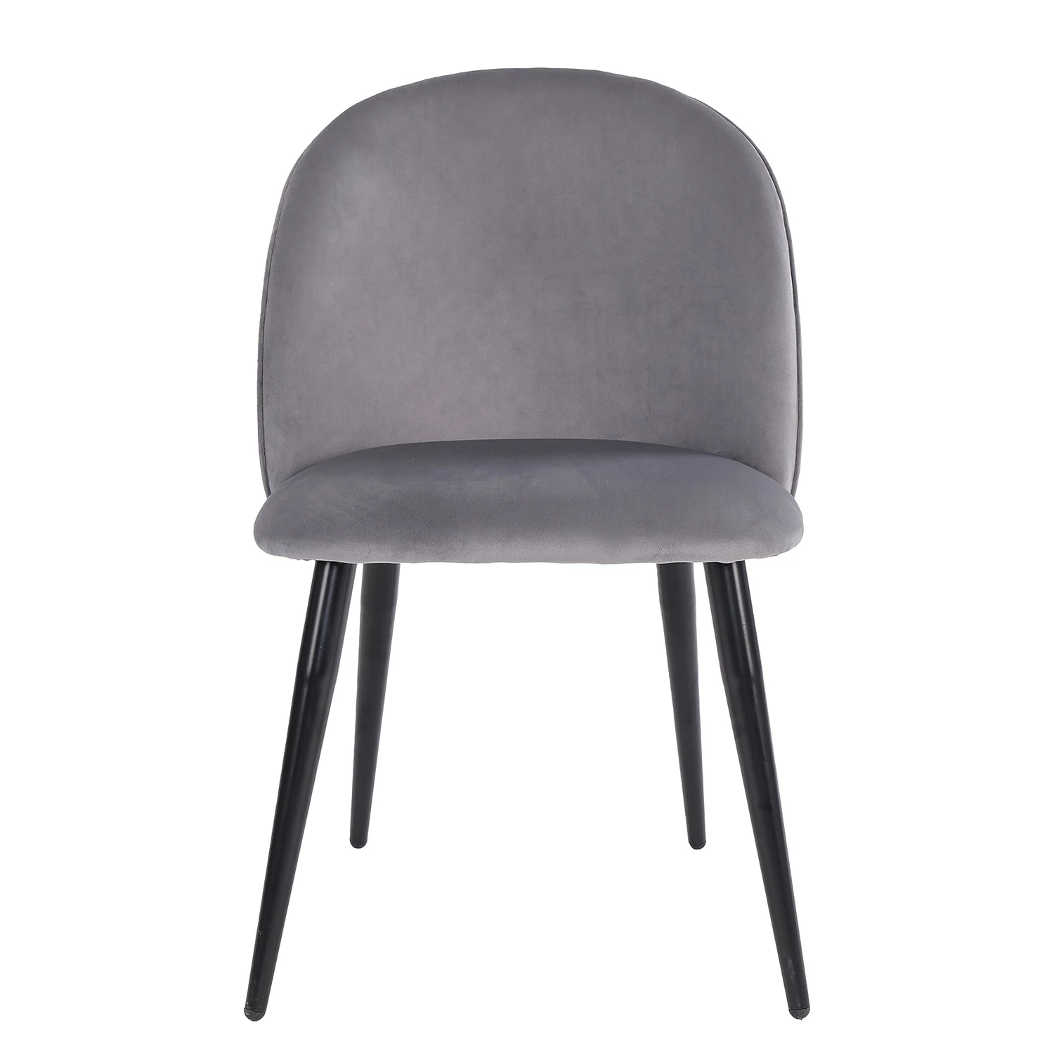 Chaises capitonnées Ruxby (lot de 2) - Gris 2 Chaises capitonnées Ruxby (lot de 2) - Gris – Image 2