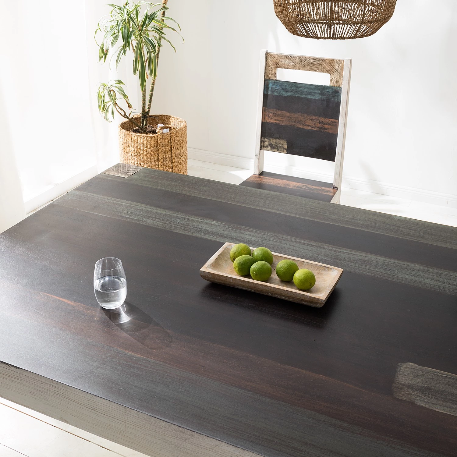 Wolf-Möbel Salle à manger Goa White (4 éléments) - Partiellement en manguier massif - Manguier vintage blanc 7 Wolf-Möbel Salle à manger Goa White (4 éléments) - Partiellement en manguier massif - Manguier vintage blanc – Image 7