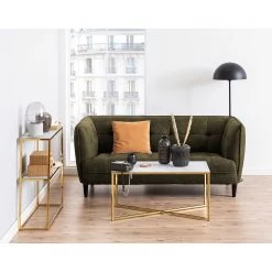 Fredriks Console Katori I - Verre / Métal - Imitation marbre blanc / Doré -Meubles de salle à manger Soldes Magasin 1000330560 220208 14494800021 MOOD DETAILS P000000001000330560 mood