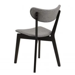 Loftscape Chaises Rigby II (lot de 2) - Tissu / Hévéa massif - Gris / Noir -Meubles de salle à manger Soldes Magasin 1000330926 220223 050 DETAILS P000000001000330926