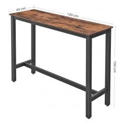 Red Living Table haute Seix II - Imitation bois recyclé / Noir -Meubles de salle à manger Soldes Magasin 1000332556 220303 500 SKETCH DETAILS P000000001000332556 sketch