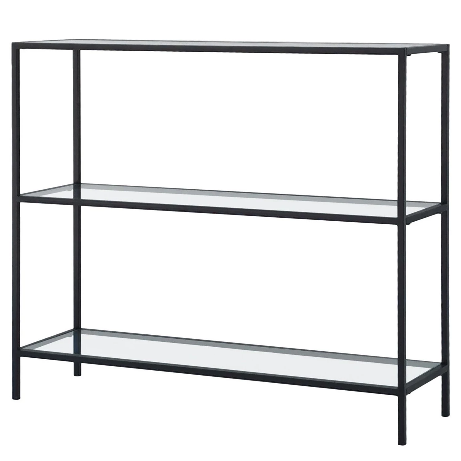 Loftscape Console Nordkisa - Verre / Métal - Noir 1 Loftscape Console Nordkisa - Verre / Métal - Noir