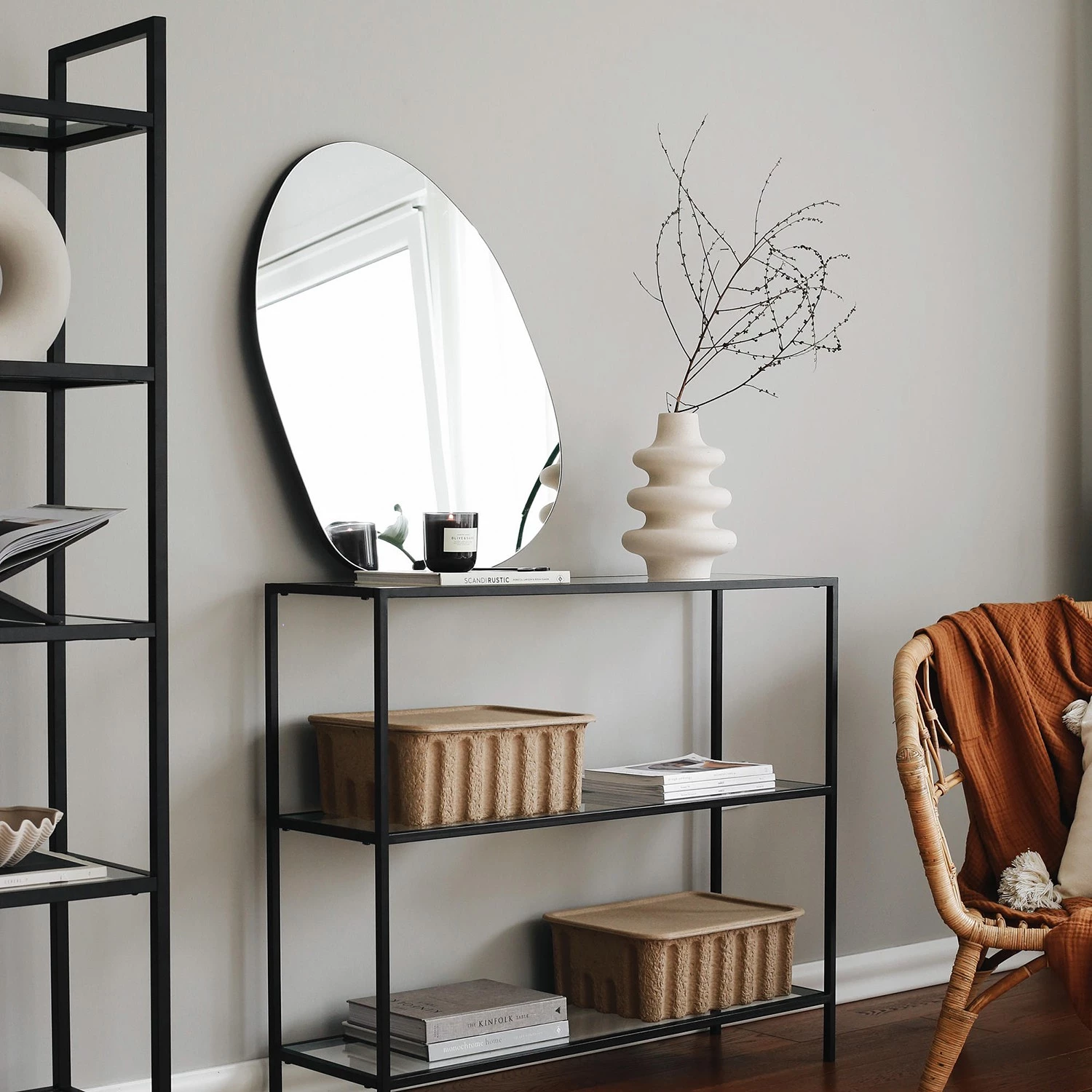 Loftscape Console Nordkisa - Verre / Métal - Noir 5 Loftscape Console Nordkisa - Verre / Métal - Noir – Image 5