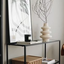 Loftscape Console Nordkisa - Verre / Métal - Noir 17 Loftscape Console Nordkisa - Verre / Métal - Noir -Meubles de salle à manger Soldes Magasin 1000333704 220302 032 DETAILS P000000001000333704