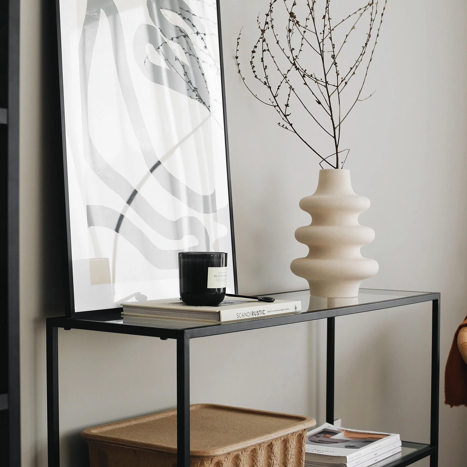 Loftscape Console Nordkisa - Verre / Métal - Noir 8 Loftscape Console Nordkisa - Verre / Métal - Noir – Image 8