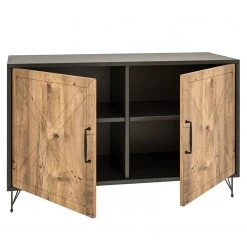 Red Living Buffet Vallrun - Imitation pin / Anthracite -Meubles de salle à manger Soldes Magasin 1000333721 220302 030 DETAILS P000000001000333721